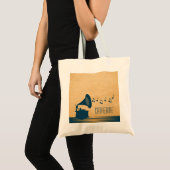 Blauwe  Gramophone Canvas tas (Voorkant (product))