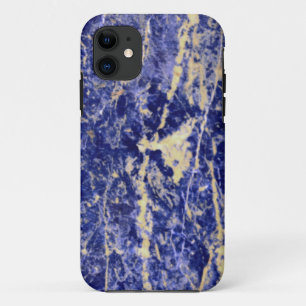 Blauwe graniet, blauwe marmer, blauwe steen iPhone 11 hoesje