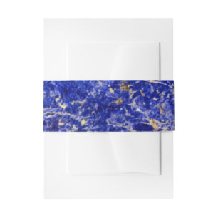 Blauwe graniet, blauwe marmer, blauwe steen uitnodigingen wikkel