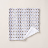 BLAUWE GRAY HAMPTONS STIJL BATHROOM TOWEL SET BAD HANDDOEK (Wasdoekje)