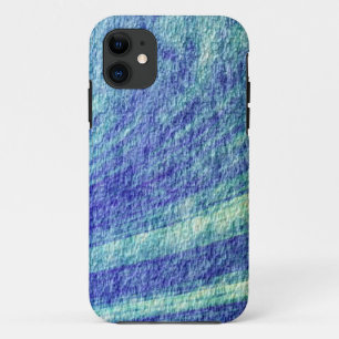 Blauwe grijze achtergrond iPhone 11 hoesje