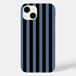 Blauwe grijze en zwarte strepen Case-Mate iPhone 14 hoesje