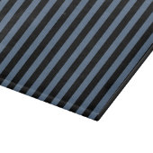 Blauwe grijze en zwarte strepen snijplank (Hoek)