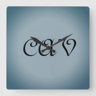 Blauwe grijze klokken en horloges