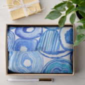 Blauwe grijze plakken tissuepapier (Geschenk)