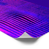 Blauwe Grin Poster (Hoek)