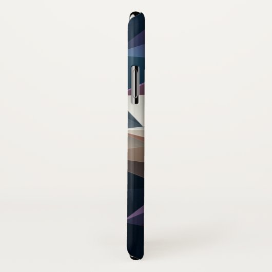 Blauwe groene Abstracte piramide Case-Mate iPhone Case (Achterkant / rechts)