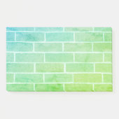 Blauwe Groene Baksteen Post-it® Notes (Voorkant)