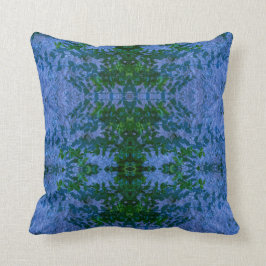 Blauwe Groene Botanische Kussen