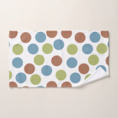 Blauwe, groene en bruine Stippen Bad Handdoek (Handdoek)