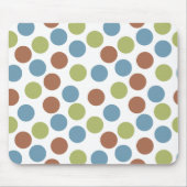 Blauwe, groene en bruine Stippen Muismat (Voorkant)