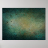 Blauwe groene gradiëntwand textuur poster (Voorkant)