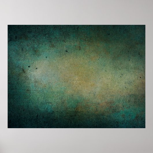 Blauwe groene gradiëntwand textuur poster (Voorkant)