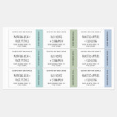 Blauwe groene kaarsenetiketten labels (Vel)