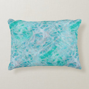 Blauwe groene klasse A katoenaccessoire 16 x 12 in Accent Kussen