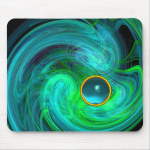 BLAUWE GROENE LICHTSTROOM MET AQUAMARIENE EDELSTEE MUISMAT