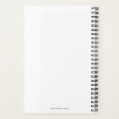 Blauwe groene maandelijkse Planner (Achterkant)