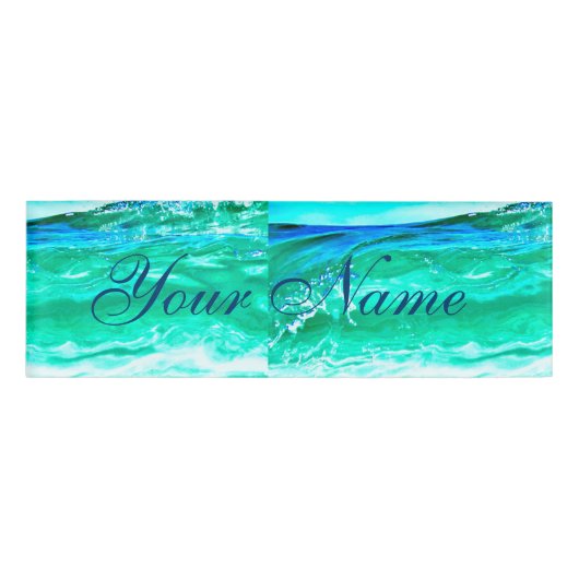 Blauwe/groene maui golf Thunder_Cove Naambadge (Voorkant)