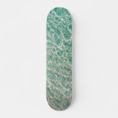Blauwe Groene Oceaan Zomer Strand Golven Skateboard (Voorkant)