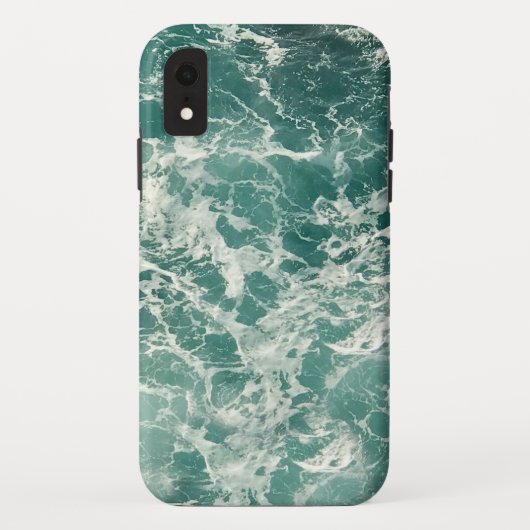 Blauwe groene oceaangolven Case-Mate iPhone case (Achterkant)