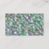 Blauwe groene papierclips Aangepast Visitekaartje (Achterkant)