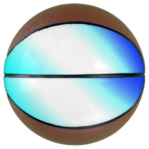Blauwe groene regenboog abstracte textuurkunst t basketbal