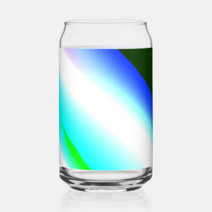 Blauwe groene regenboog abstracte textuurkunst t blikvorm glas