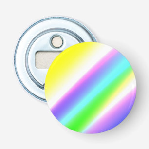 Blauwe groene regenboog abstracte textuurkunst t button flesopener