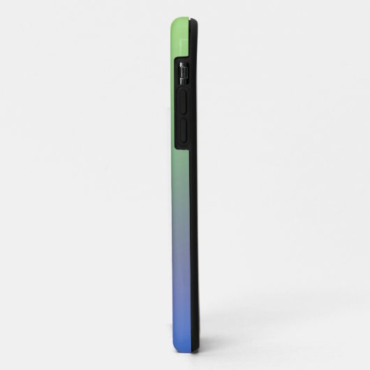 Blauwe groene regenboog abstracte textuurkunst t Case-Mate iPhone case (Achterkant/links)