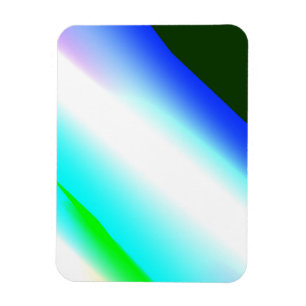 Blauwe groene regenboog abstracte textuurkunst t magneet