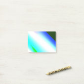 Blauwe groene regenboog abstracte textuurkunst t post-it® notes (Op bureau)