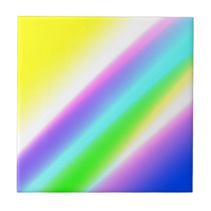 Blauwe groene regenboog abstracte textuurkunst t tegeltje