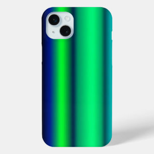 Blauwe groene regenstrips iPhone 15 mini hoesje