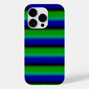 Blauwe groene regenstrips Case-Mate iPhone 14 pro hoesje