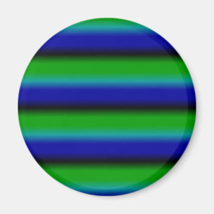 Blauwe groene regenstrips magneet