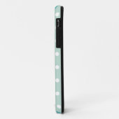Blauwe groene Stippen Case-Mate iPhone Case (Achterkant/links)