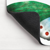  blauwe groene vlinderillustratie muismat (Hoek)