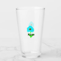 Blauwe groene waterverf voegt jouw naam tekstaange