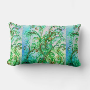 BLAUWE GROENE WHIMSISCHE STROMEN MET HART KUSSEN