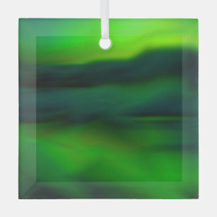  blauwe groene zonnige luiers glas ornament