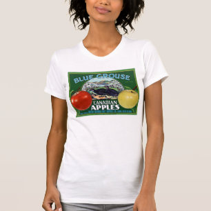 Blauwe Grouse Canadese appels T-shirt