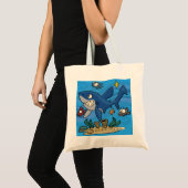 Blauwe haai tote bag (Voorkant (product))