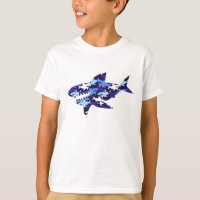 Blauwe haaien Camouflage Patroon