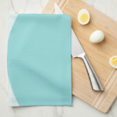 Blauwe halve cirkel theedoek (Quarter Fold)