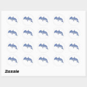 Blauwe Hammerhead stickers (Vel)