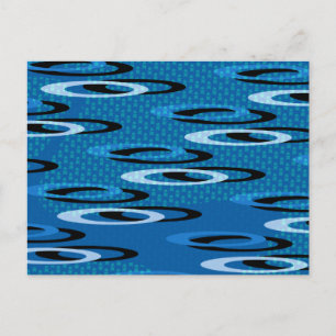 Blauwe haring briefkaart