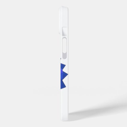 Blauwe hartdraak op wit Case-Mate iPhone case (Achterkant / Links)