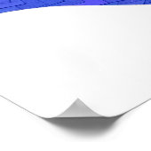 Blauwe hartdraak op wit poster (Hoek)
