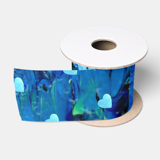 Blauwe harten lint (Spoel)