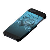 BLAUWE HARTFASE iPhone 5 HOESJE (Onderkant)